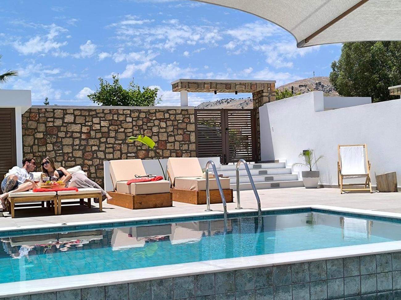 Valantina'S & Mannouel Lardos Luxury Villas מראה חיצוני תמונה